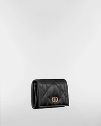 Dior Caro Glycine Wallet with Crystals