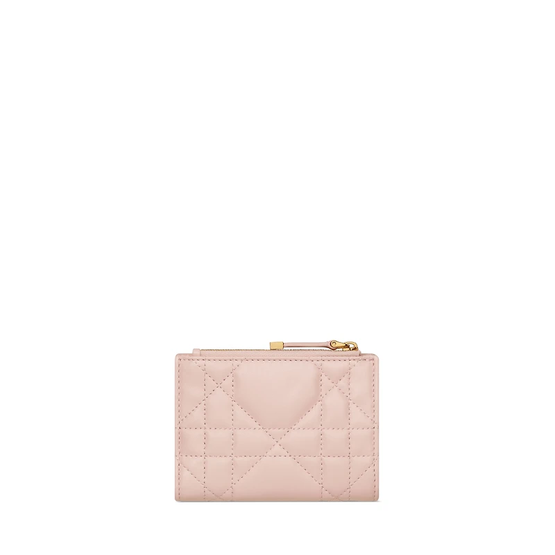 Dior Caro Dahlia Wallet with Crystals