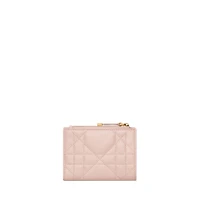 Dior Caro Dahlia Wallet with Crystals