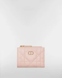 Dior Caro Dahlia Wallet with Crystals