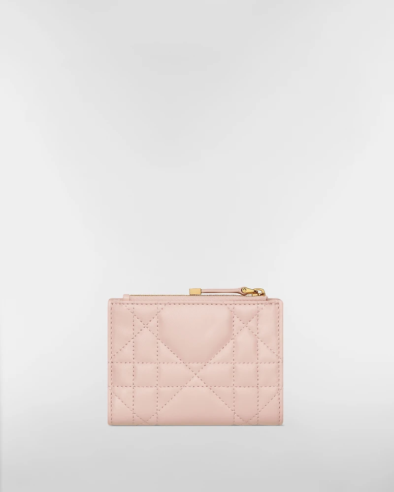 Dior Caro Dahlia Wallet with Crystals