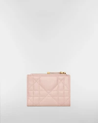 Dior Caro Dahlia Wallet with Crystals