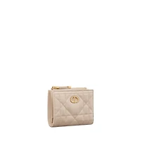 Dior Caro Dahlia Wallet with Crystals