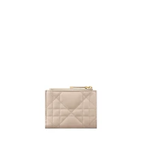 Dior Caro Dahlia Wallet with Crystals