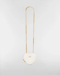 Dior Caro Heart Pouch with Chain