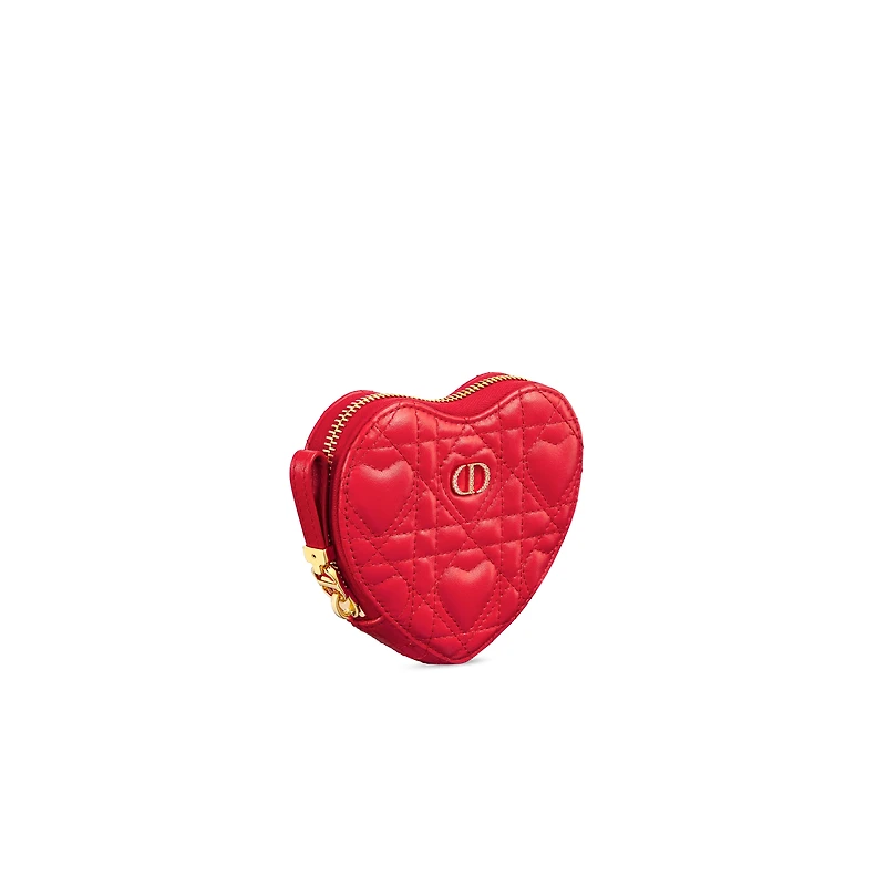 Dior Caro Heart Pouch with Chain