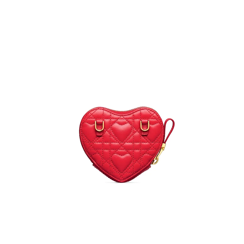 Dior Caro Heart Pouch with Chain