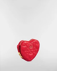 Dior Caro Heart Pouch with Chain