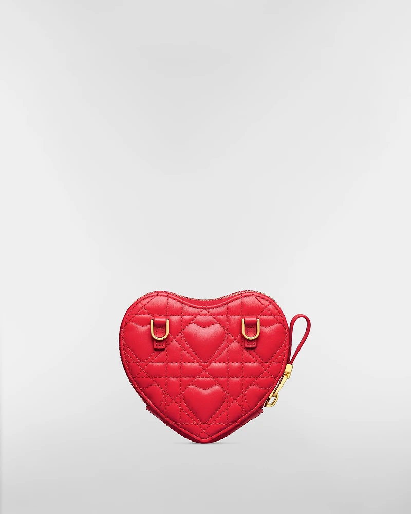 Dior Caro Heart Pouch with Chain