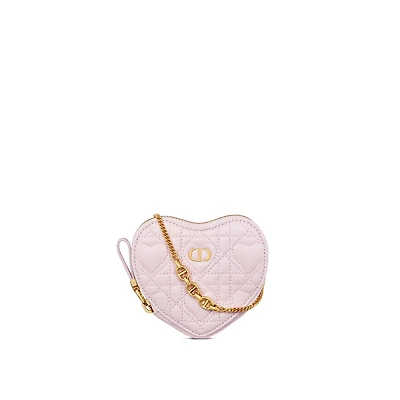 Dioramour Dior Caro Heart Pouch with Chain