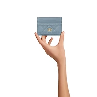 Dior Caro Freesia Card Holder