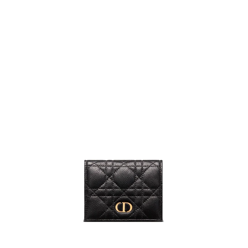 Mini Dior Caro Saffron Wallet