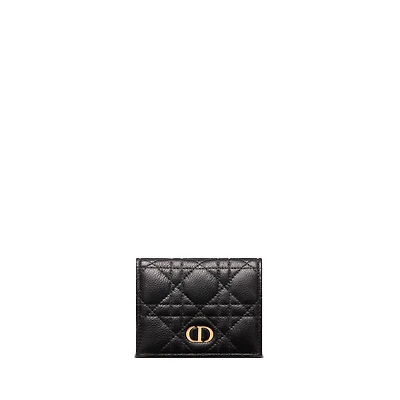 Mini Dior Caro Saffron Wallet