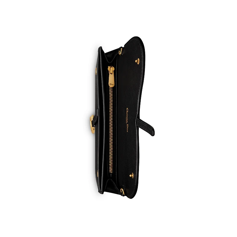 Saddle Long Wallet with Chain