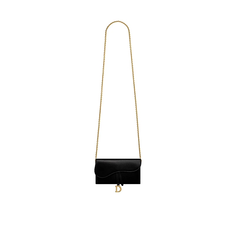 Saddle Long Wallet with Chain
