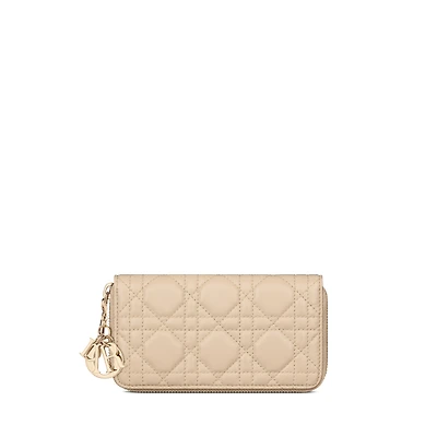Medium Lady Dior Zipped Wallet