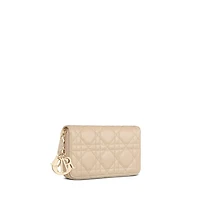 Medium Lady Dior Zipped Wallet