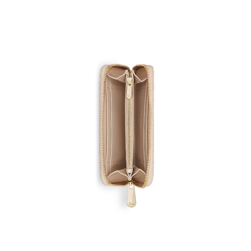 Medium Lady Dior Zipped Wallet