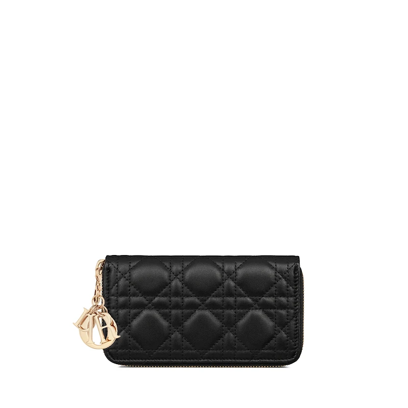 Medium Lady Dior Zipped Wallet
