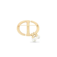 CD Navy Brooch
