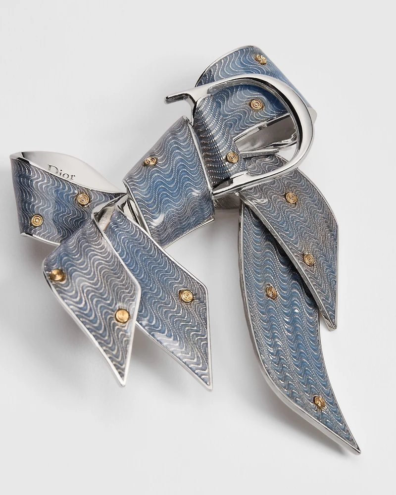 Dior Guilloché Brooch