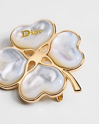 Set of Dior Sparkling Clover Brooches