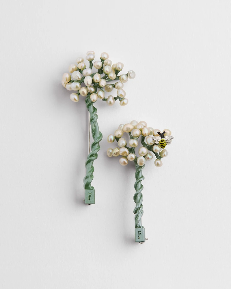 Set of Dior Flower Bee Bouquet of Flowers Brooches