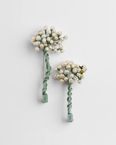 Set of Dior Flower Bee Bouquet of Flowers Brooches