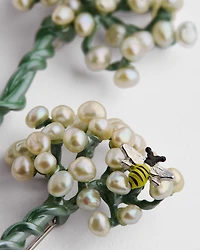 Set of Dior Flower Bee Bouquet of Flowers Brooches