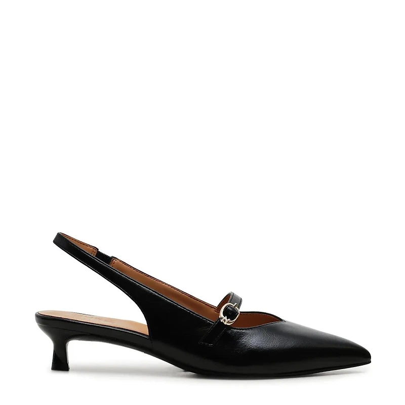 Women's Grayson Wide Width Sling Back Kitten Heel