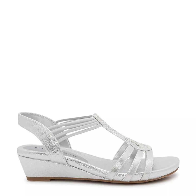 Valka Wedge Evening Sandal