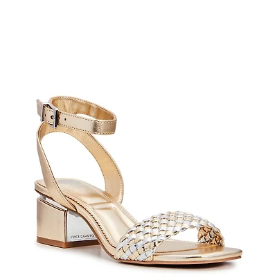 Women's Block Heel Woven Sandal