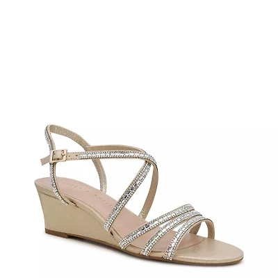 Tahada Evening Wide Wedge Sandal
