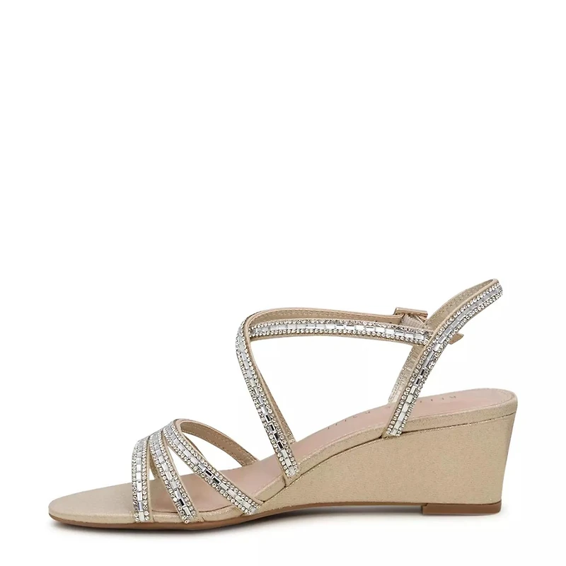 Tahada Evening Wide Wedge Sandal