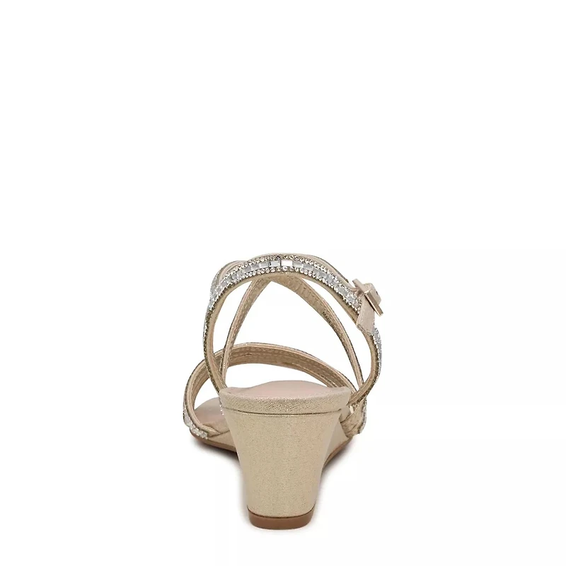 Tahada Evening Wide Wedge Sandal