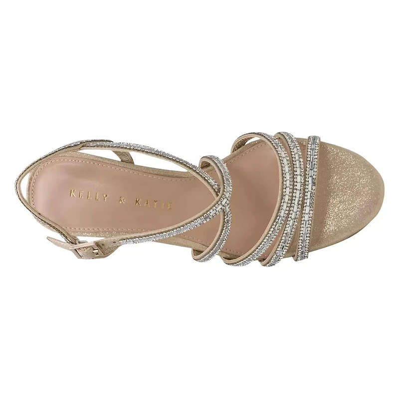 Tahada Evening Wide Wedge Sandal