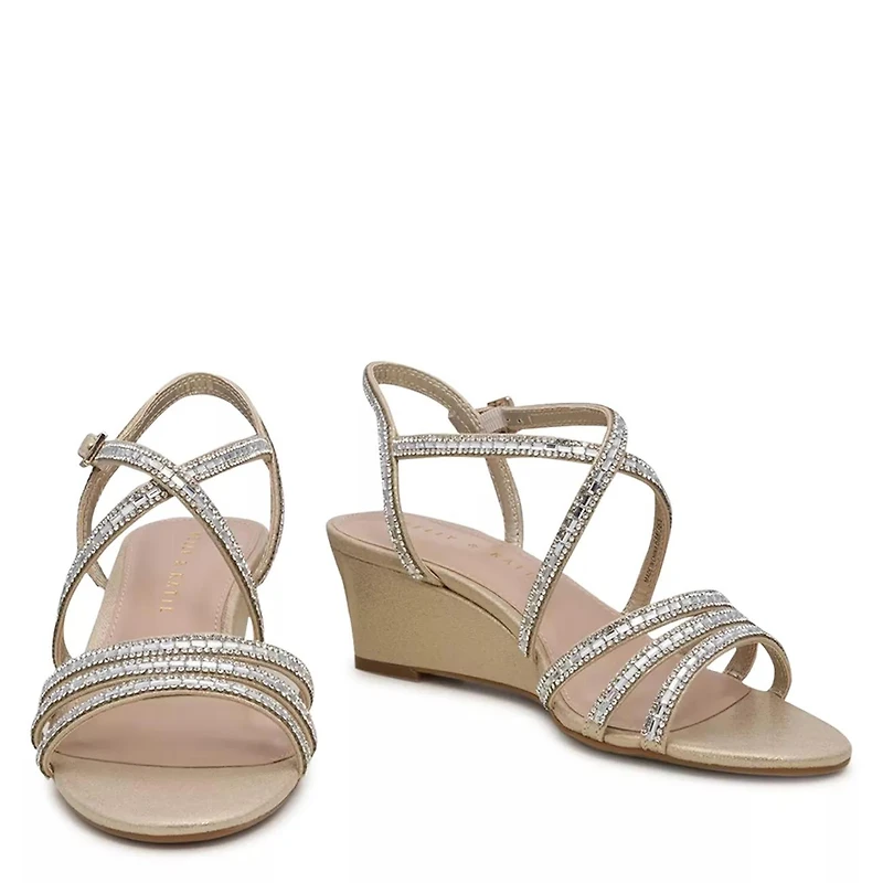 Tahada Evening Wide Wedge Sandal