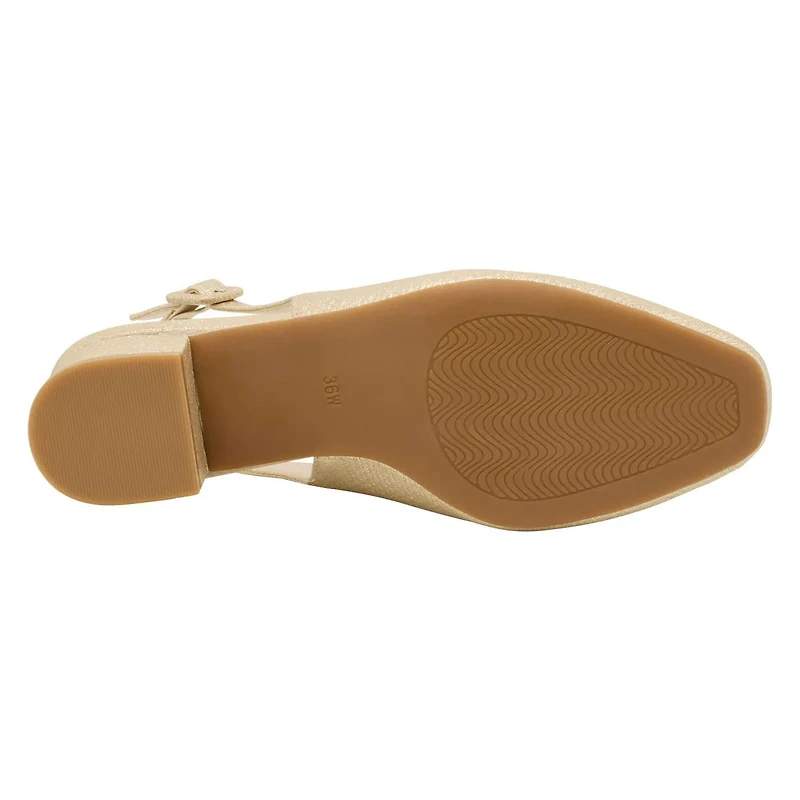 Women's Iris Wide Width Slingback Block Heel
