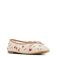 Womens' Joselie Embroidered Wildflower Ballet Flat
