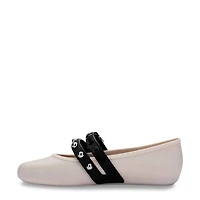 Women's Soft Ballerina Studs AD Flat