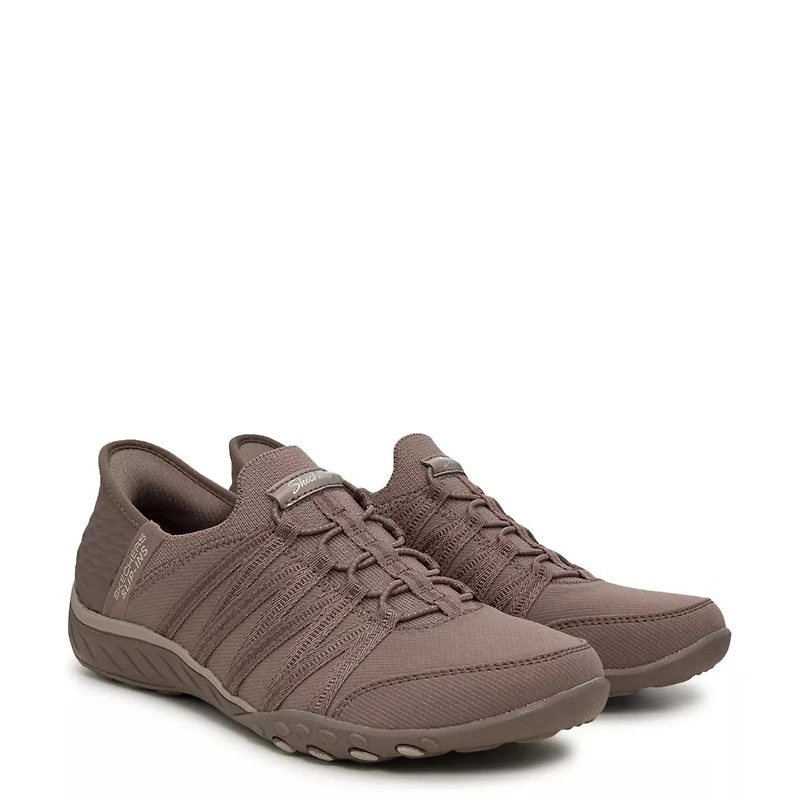 Women's Hands Free Slip-ins Relaxed Fit Breathe-Easy Roll-With-Me Sneaker