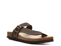 Carly Nubuck Flat Sandal