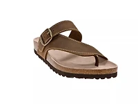 Carly Nubuck Flat Sandal