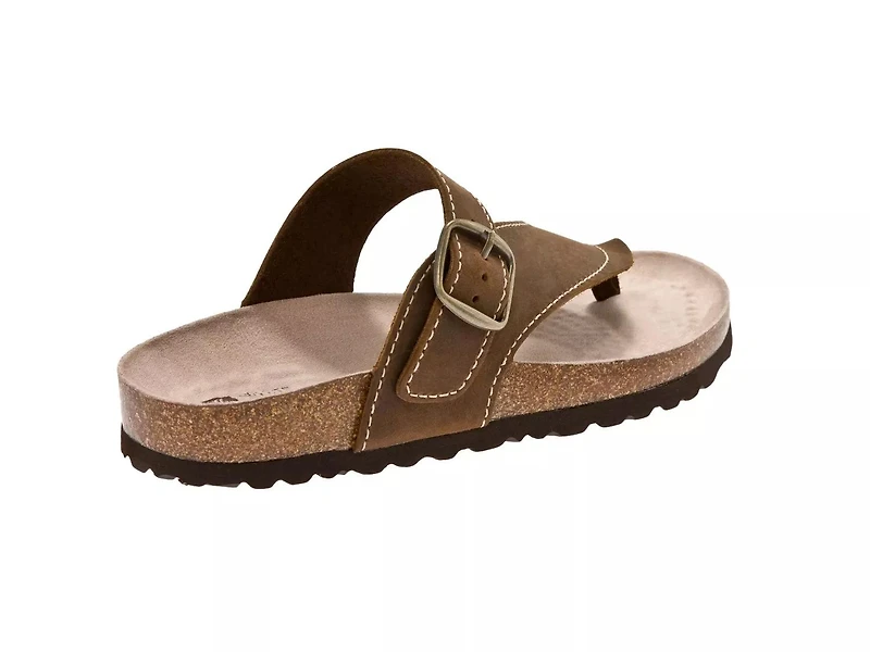 Carly Nubuck Flat Sandal