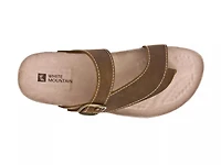 Carly Nubuck Flat Sandal