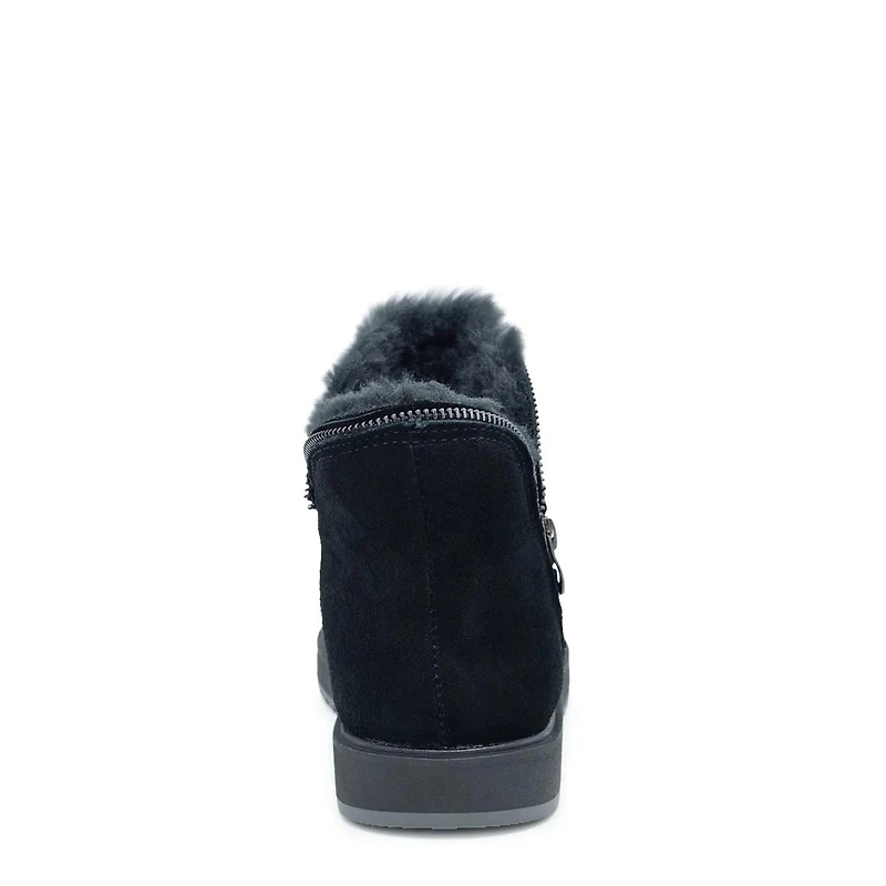 Women's Casual Cozy Bootie with Zip