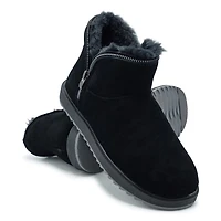 Women's Casual Cozy Bootie with Zip