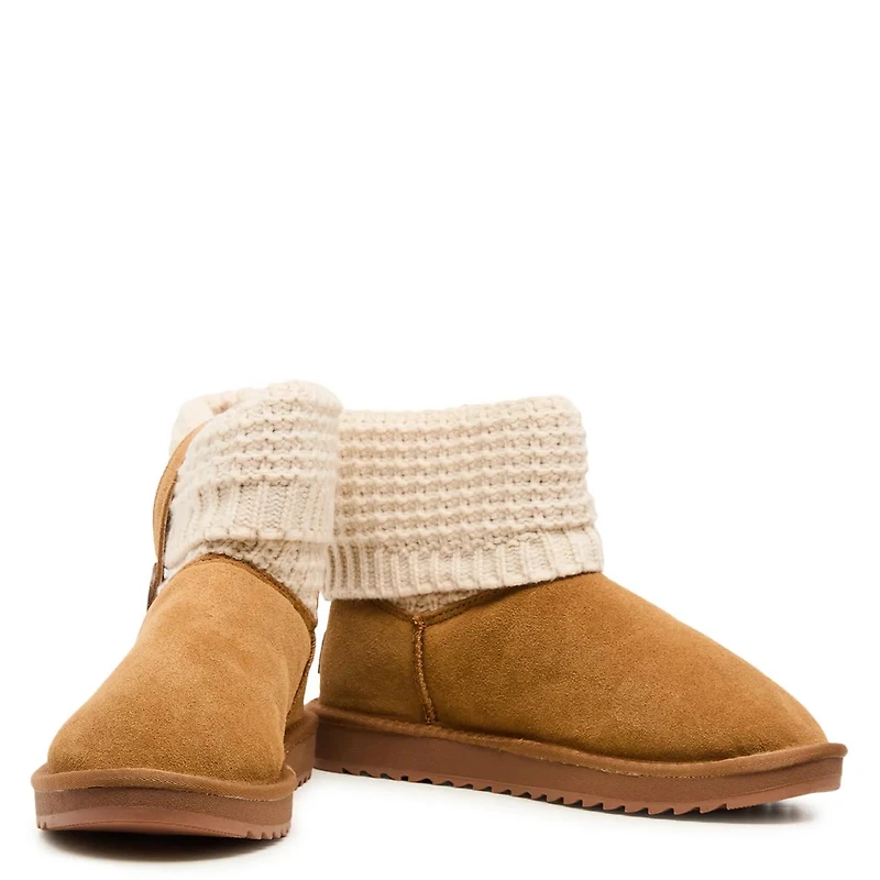Women's Lodge Knit Collar Bootie