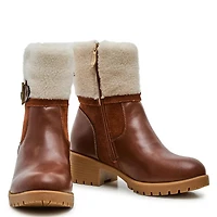 Cuffed Low Heel Waterproof Boot
