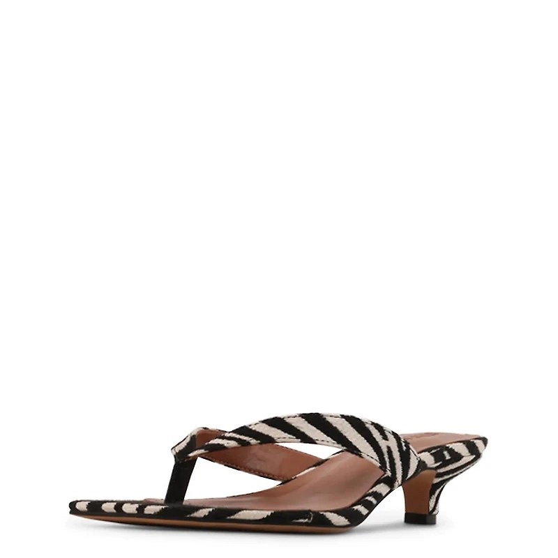 Women's Tracie Zebra Thong Dress Sandal